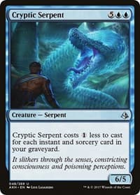 Cryptic Serpent - Amonkhet - Magic: The Gathering card