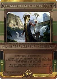 Rhonas the Indomitable - Masterpiece Series: Amonkhet Invocations - Magic: The Gathering card