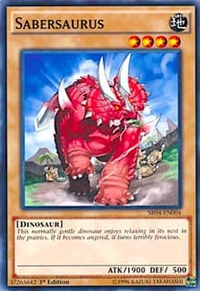 Sabersaurus - Structure Deck: Dinosmasher's Fury - YuGiOh card
