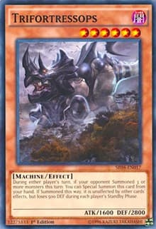 Trifortressops - Structure Deck: Dinosmasher's Fury - YuGiOh card