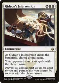 Gideon's Intervention - Amonkhet - Magic: The Gathering card