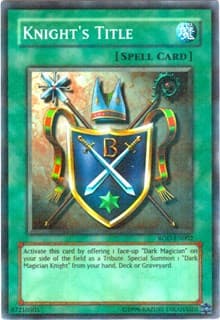 Knight's Title (Reshef of Destruction) (Super Rare) - Yu-Gi-Oh! Video Game Promotional Cards - YuGiOh card