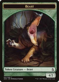 Beast Token - Amonkhet - Magic: The Gathering card