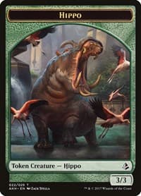 Hippo Token - Amonkhet - Magic: The Gathering card