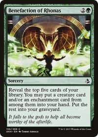 Benefaction of Rhonas - Amonkhet - Magic: The Gathering card