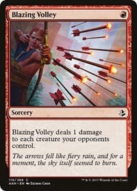 Blazing Volley - Amonkhet - Magic: The Gathering card