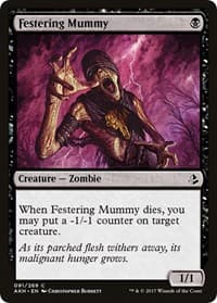 Festering Mummy - Amonkhet - Magic: The Gathering card