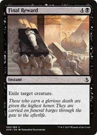 Final Reward - Amonkhet - Magic: The Gathering card