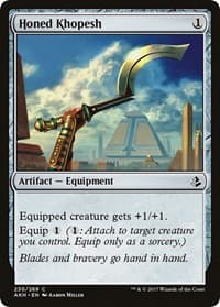 Honed Khopesh - Amonkhet - Magic: The Gathering card