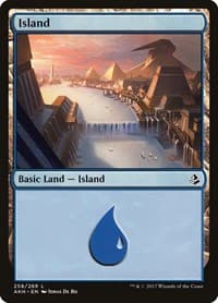 Island (258) - Amonkhet - Magic: The Gathering card