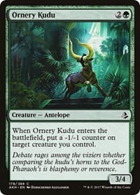 Ornery Kudu - Amonkhet - Magic: The Gathering card