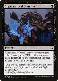 Supernatural Stamina - Amonkhet - Magic: The Gathering card