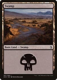 Swamp (261) - Amonkhet - Magic: The Gathering card
