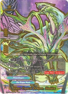 Green Crystal Dragon, Sheldre - The Dark Lord's Rebirth! - Future Card BuddyFight card
