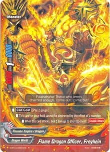 Flame Dragon Officer, Freyhein - The Dark Lord's Rebirth! - Future Card BuddyFight card