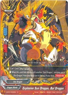 Explosive Sun Dragon, Bal Dragon - The Dark Lord's Rebirth! - Future Card BuddyFight card