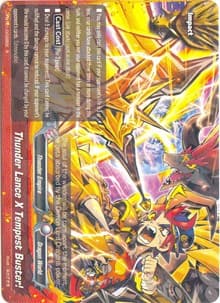 Thunder Lance X Tempest Buster! - The Dark Lord's Rebirth! - Future Card BuddyFight card