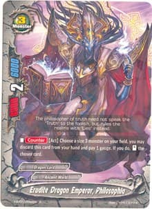 Erudite Dragon Emperor, Philosophia - The Dark Lord's Rebirth! - Future Card BuddyFight card