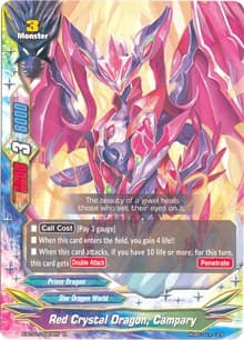Red Crystal Dragon, Campary - The Dark Lord's Rebirth! - Future Card BuddyFight card