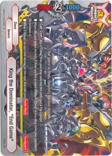 King the Dominator, "End Game" - The Dark Lord's Rebirth! - Future Card BuddyFight card