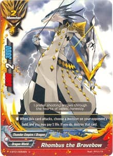 Rhombus the Bravebow - The Dark Lord's Rebirth! - Future Card BuddyFight card