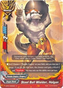 Steel Ball Wielder, Holgan - The Dark Lord's Rebirth! - Future Card BuddyFight card
