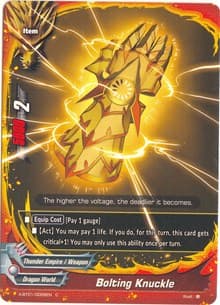 Bolting Knuckle - The Dark Lord's Rebirth! - Future Card BuddyFight card