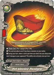Hot-blooded Headgear - The Dark Lord's Rebirth! - Future Card BuddyFight card