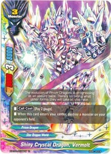 Shiny Crystal Dragon, Vermolt - The Dark Lord's Rebirth! - Future Card BuddyFight card