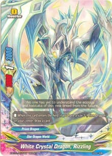 White Crystal Dragon, Rizzling - The Dark Lord's Rebirth! - Future Card BuddyFight card