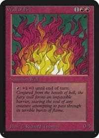 Wall of Fire - Alpha Edition - Magic: The Gathering card