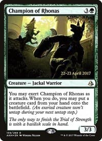 Champion of Rhonas - Prerelease Cards - Magic: The Gathering card