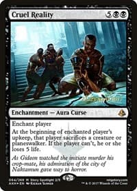 Cruel Reality - Prerelease Cards - Magic: The Gathering card