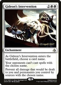 Gideon's Intervention - Prerelease Cards - Magic: The Gathering card
