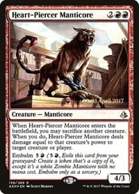 Heart-Piercer Manticore - Prerelease Cards - Magic: The Gathering card