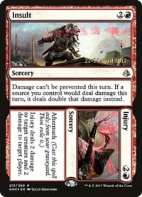 Insult // Injury - Prerelease Cards - Magic: The Gathering card
