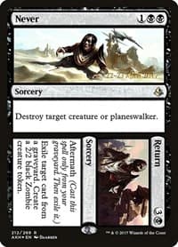 Never // Return - Prerelease Cards - Magic: The Gathering card