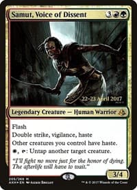 Samut, Voice of Dissent - Prerelease Cards - Magic: The Gathering card
