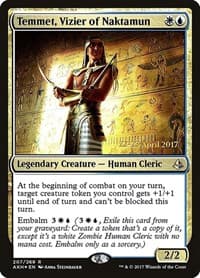 Temmet, Vizier of Naktamun - Prerelease Cards - Magic: The Gathering card