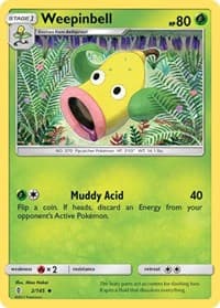 Weepinbell - SM - Guardians Rising - Pokemon card