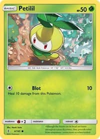 Petilil - SM - Guardians Rising - Pokemon card