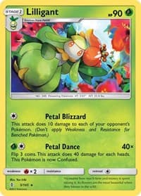 Lilligant - SM - Guardians Rising - Pokemon card