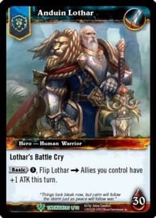 Anduin Lothar - Timewalkers Heroes - WoW card