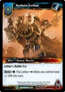 Anduin Lothar (b) - Timewalkers Heroes - WoW card