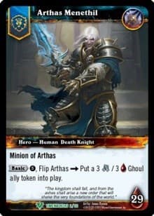 Arthas Menethil - Timewalkers Heroes - WoW card
