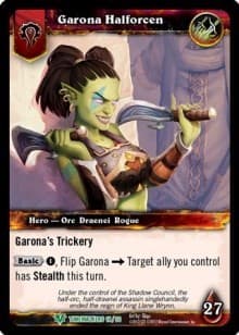 Garona Halforcen - Timewalkers Heroes - WoW card