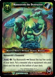Mannoroth the Destructor (b) - Timewalkers Heroes - WoW card