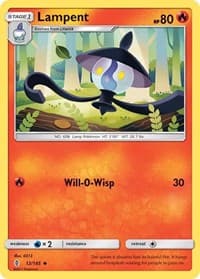 Lampent - SM - Guardians Rising - Pokemon card