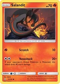 Salandit - SM - Guardians Rising - Pokemon card