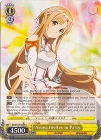 Asuna Invites to Party - Sword Art Online Re: Edit - Weiss Schwarz card